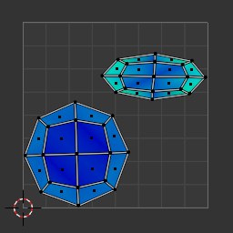 An example of a UV map with various amounts of stretching.